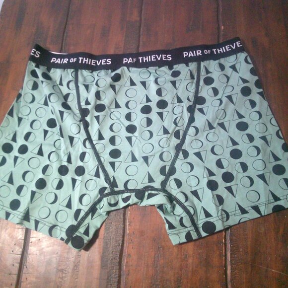 Pair of Thieves Men's UltraLight Boxer Briefs Size Large Olive Green One Pair - Picture 2 of 5